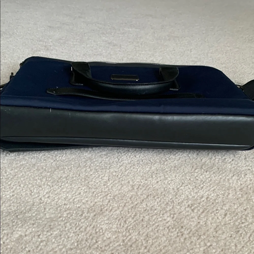 Men's Tumi Laptop Bag-Navy and Black